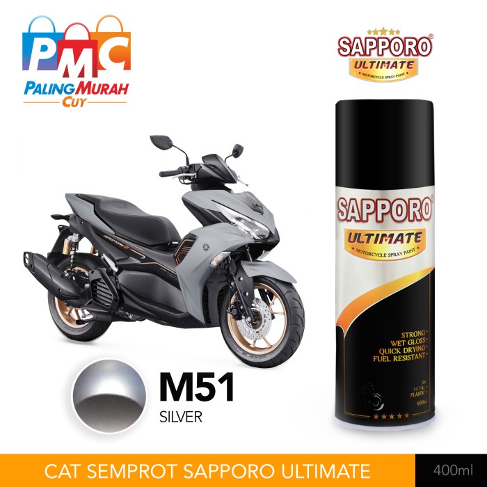 Jual Sapporo Ultimate Metallic Colour Cat Semprot M Silver Shopee