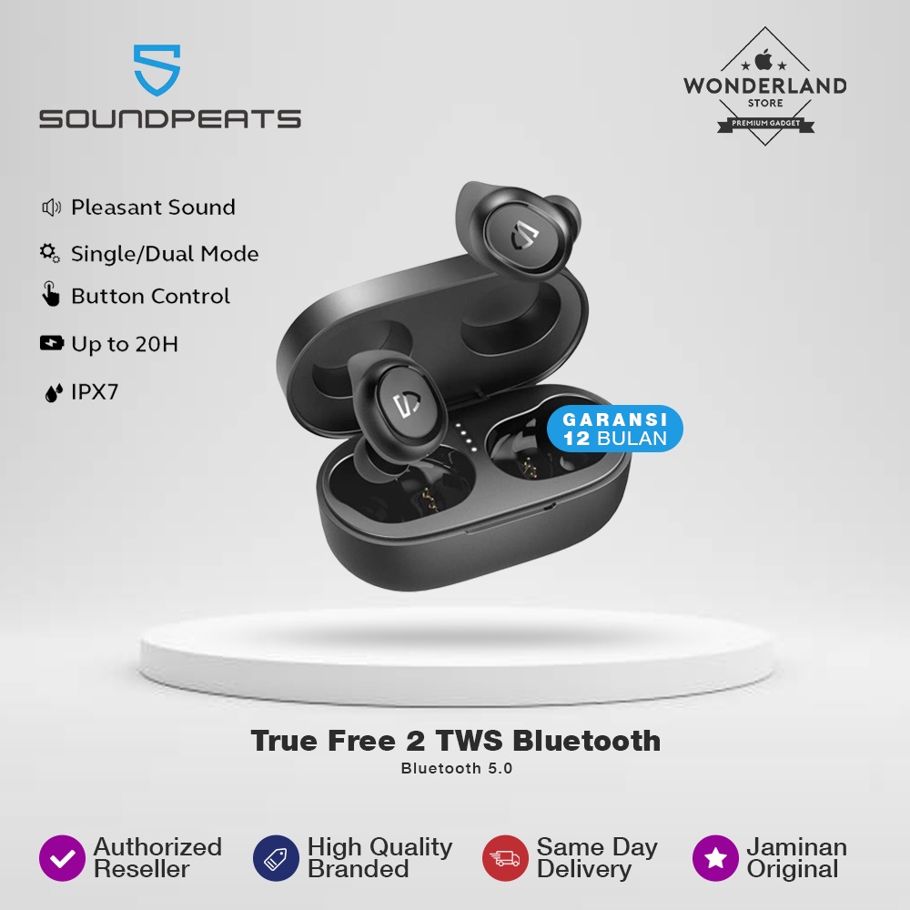 Jual Soundpeats TrueFree2 TWS Bluetooth 5 0 IPX7 Waterproof On Ear