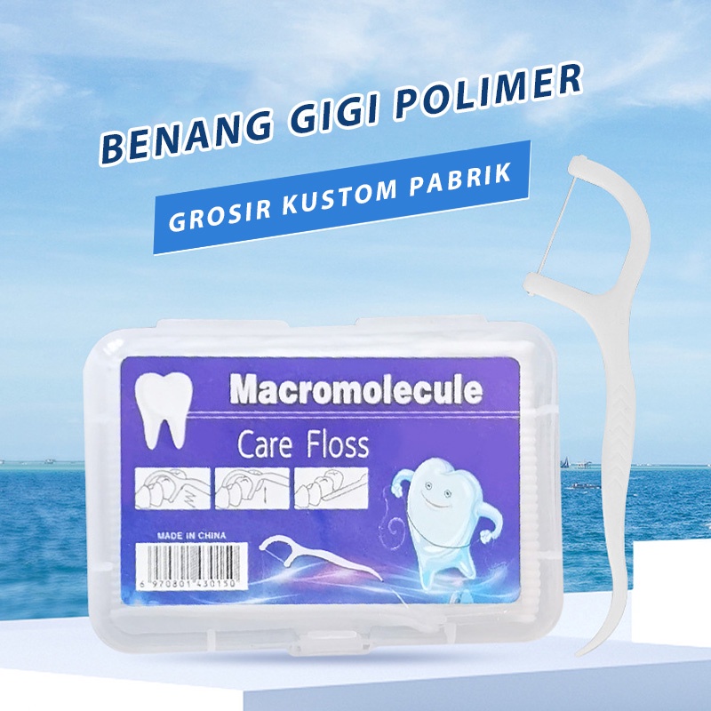 Jual Benang Tusuk Dongkrak Gigi Pembersih Sela Gigi Steril Box Isi