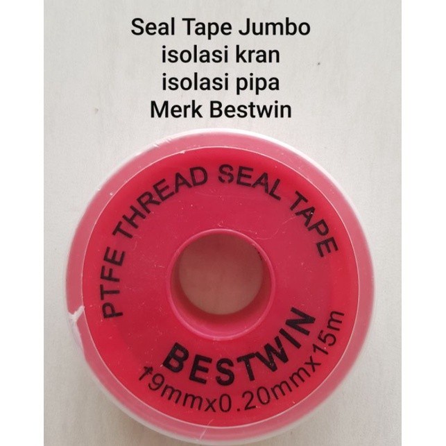 Jual Seal Tape Jumbo 15Meter Seltip Isolasi Kran Isolasi Pipa Merk