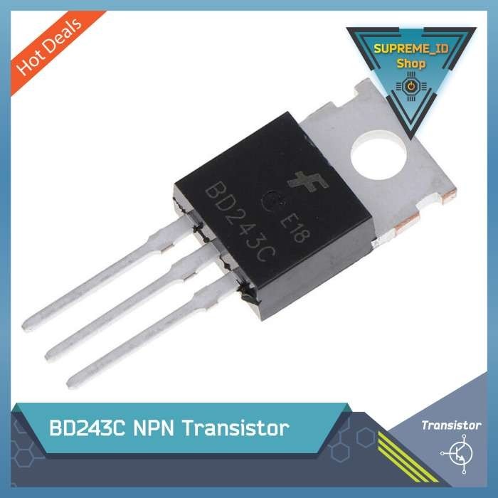 Jual BD243C NPN Power Transistor TO 220 6A 100V Shopee Indonesia