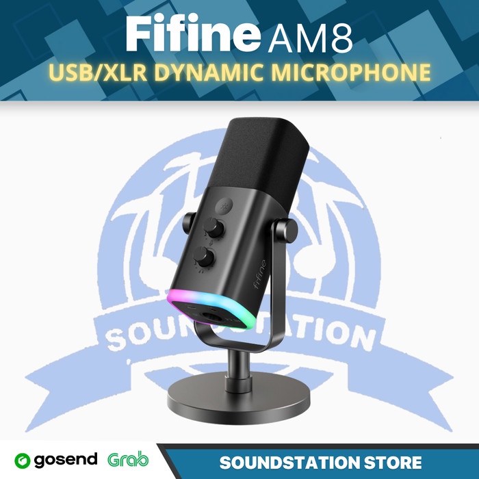 Jual Fifine Ampligame Am Usb Xlr Dynamic Microphone For Streaming