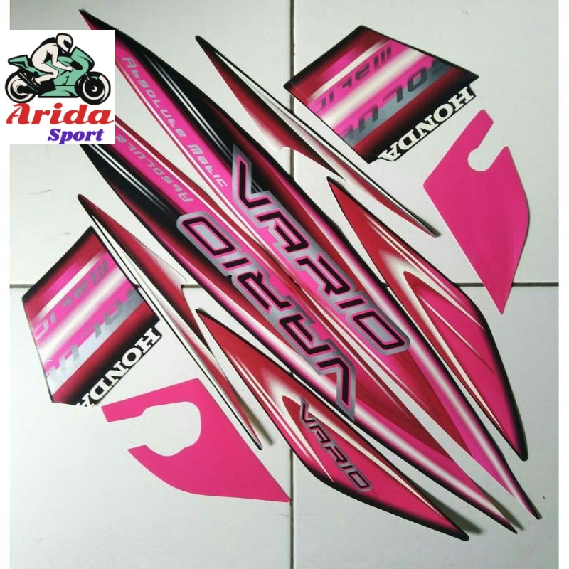 Jual Striping Vario 110 Stiker Honda Vario Karbu 110 Cw 2007 2008 Hitam