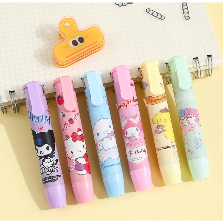 Jual Penghapus Pensil Mekanik Motif Karakter Lucu Mechanical Eraser