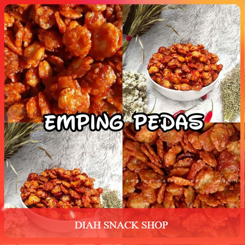 Jual Keripik Emping Melinjo Pedas Manis Makanan Ringan Jajanan Snack