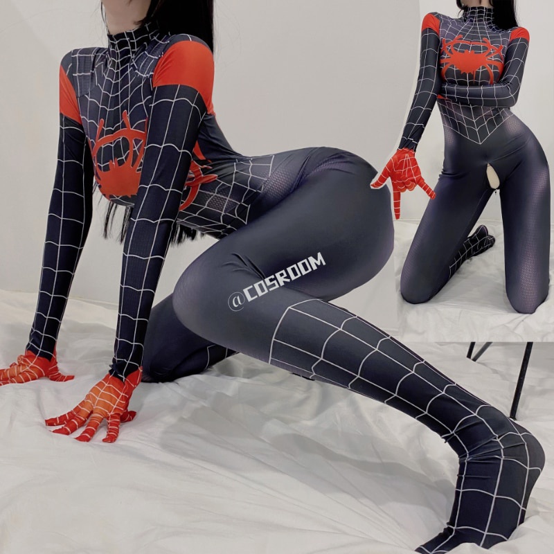 Jual PREORDER Spiderman Cosplay Miles Morales Costume Sexy Zentai Suit