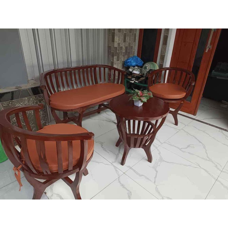 Jual Kursi Teras Taman Tamu Cantik Kayu Jati Shopee Indonesia