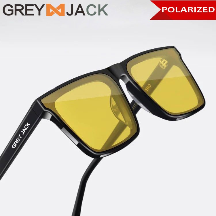 Jual Grey Jack Kacamata Night Vision Anti Silau Siang Malam Style Kotak