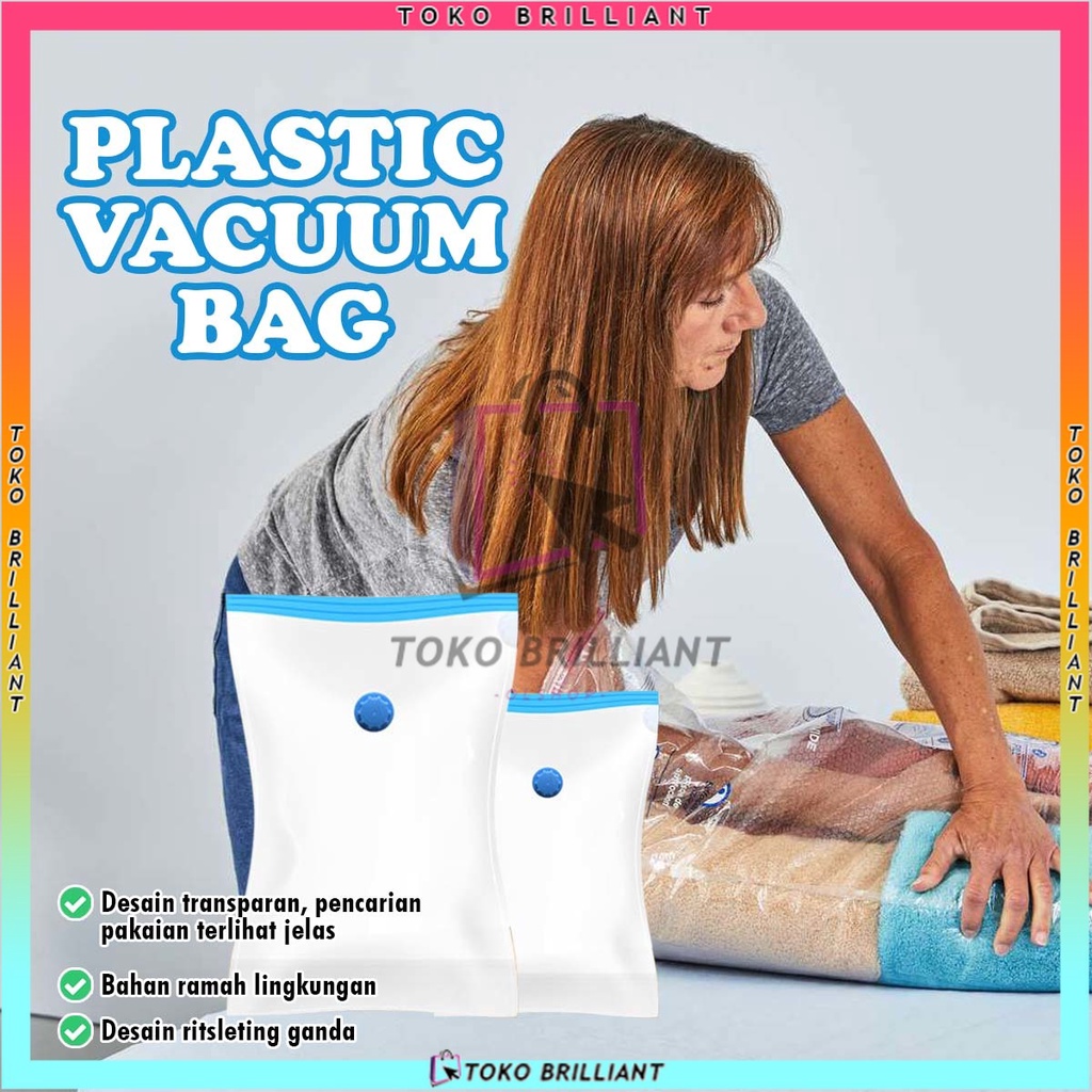 Jual Kantong Plastik Press Bag Travel Untuk Pakaian Vakum Plastik Tas