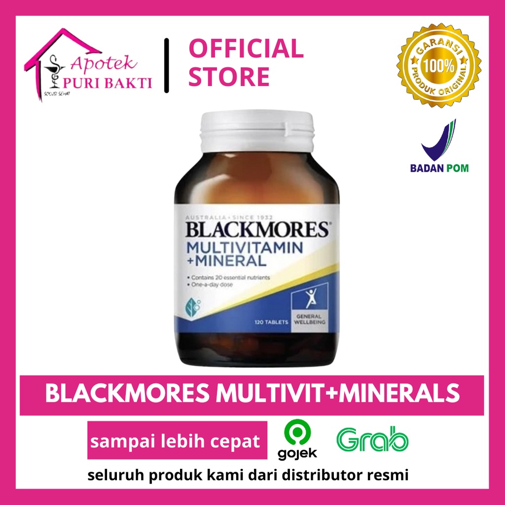 Jual Blackmores Multivitamins Minerals 30 Tablet Shopee Indonesia