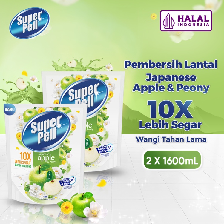 Jual Superpell Pembersih Lantai Pel Lantai Harum Wangi Japanese Apple