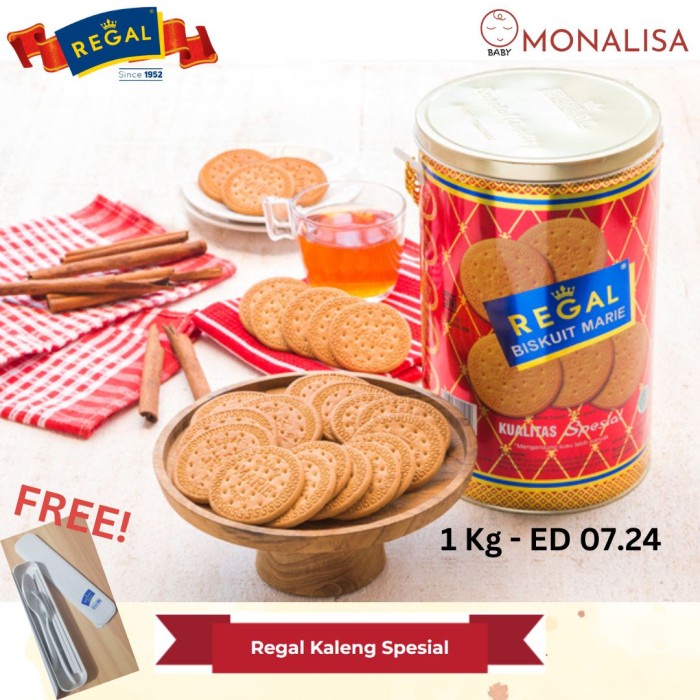 Jual Marie Regal Biscuits Special 1000 Gr Regal Spesial 1 KG Kaleng