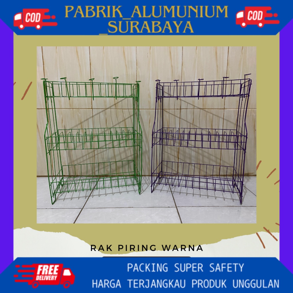 Jual Rak Piring Susun Warna Anti Karat Promo Rak Piring Besi