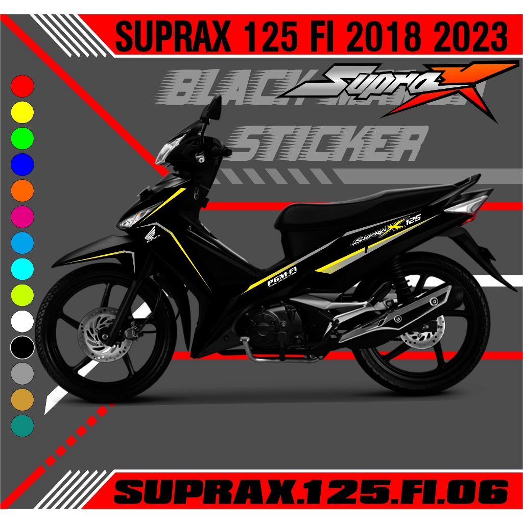 Jual Striping Supra X Fi Stiker Supra X Fi Sticker Lis List Supra X