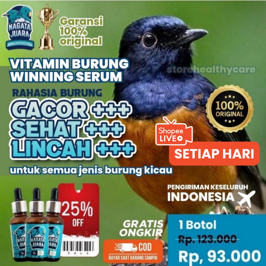 Jual Yb J Vitamin Burung Juara Nagata Juara Untuk Semua Jenis Burung