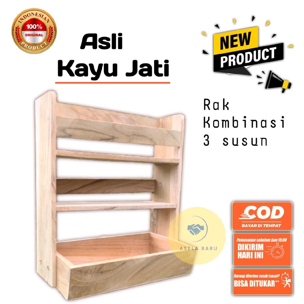 Jual Rak Kombinasi Rak Bawang Rak Bumbu Dapur Susun Estetik Aesthetic