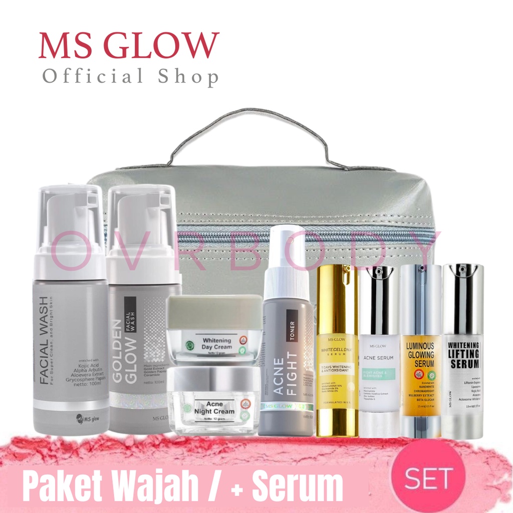 Jual MS GLOW PAKET WAJAH MS GLOW PAKET LUMINOUS PAKET WHITENING