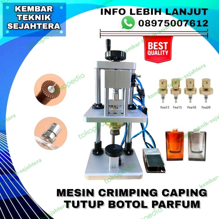 Jual Mesin Crimping Caping Pneumatic Mesin Pres Tutup Botol Parfum