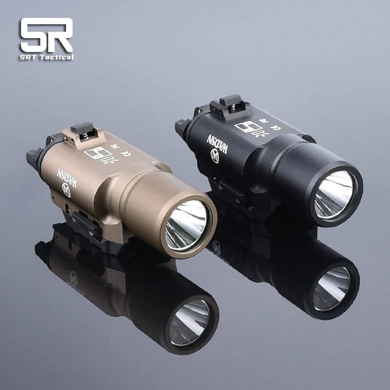 Jual Lampu Laser Tactical X Flashlight Metal Led Scout Light Mount