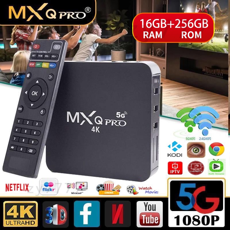 Jual Stb Mxq Pro 4k 5g Android 10 16GB 256GB Stb Android TV Full Root