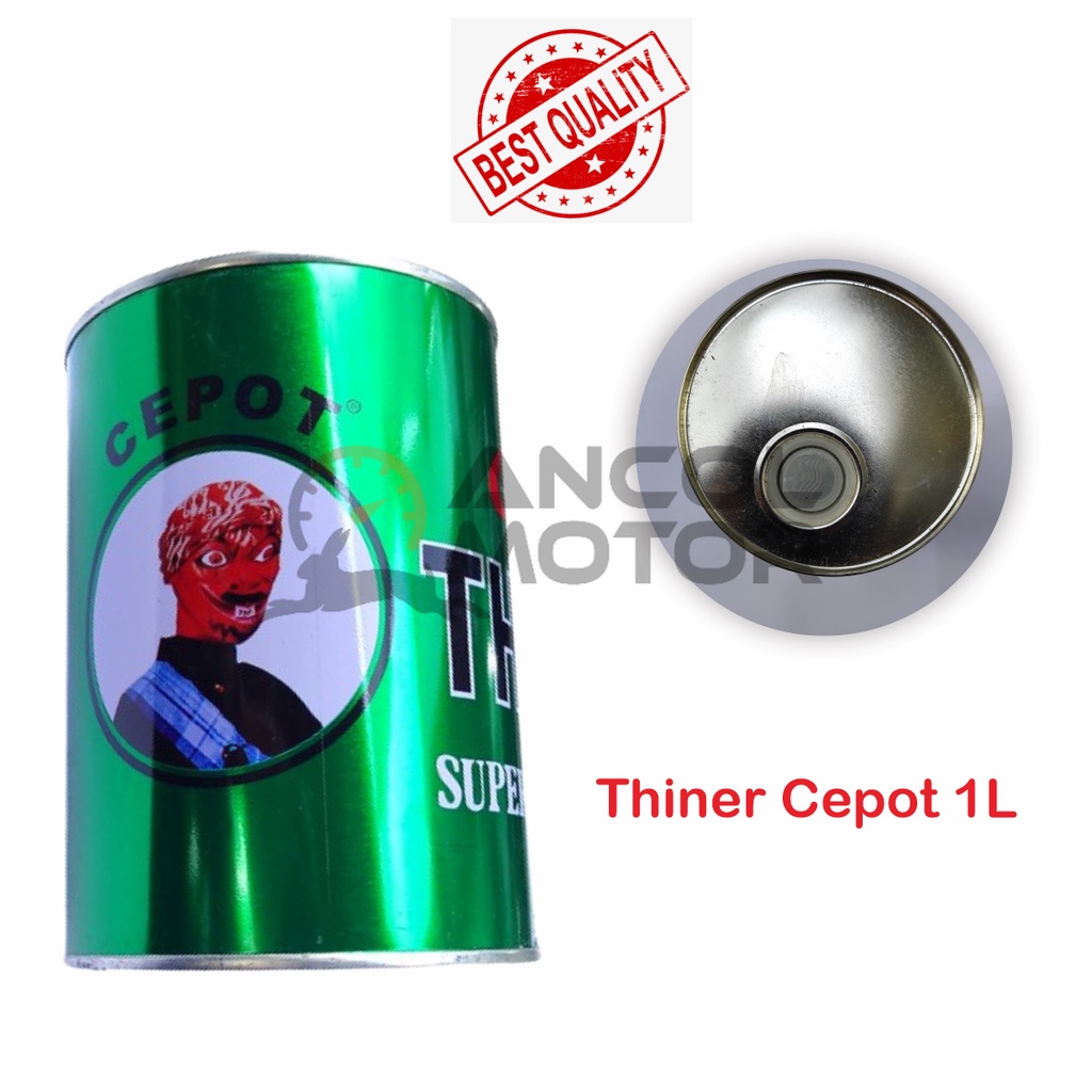 Jual Cepot Thinner Hijau 1L Tiner Pengencer Lem Campuran Cat Thiner