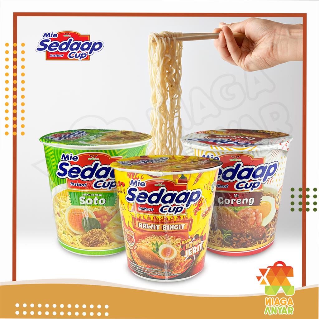 Jual NAS Mie Sedaap Cup Instant Mi Sedap Instan Gelas Goreng Kuah