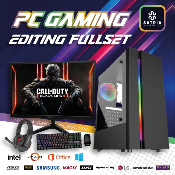 Jual PROMO BIG SALE Pc Gaming Full Set I7 Komputer Rakitan Ram 8Gb Vga