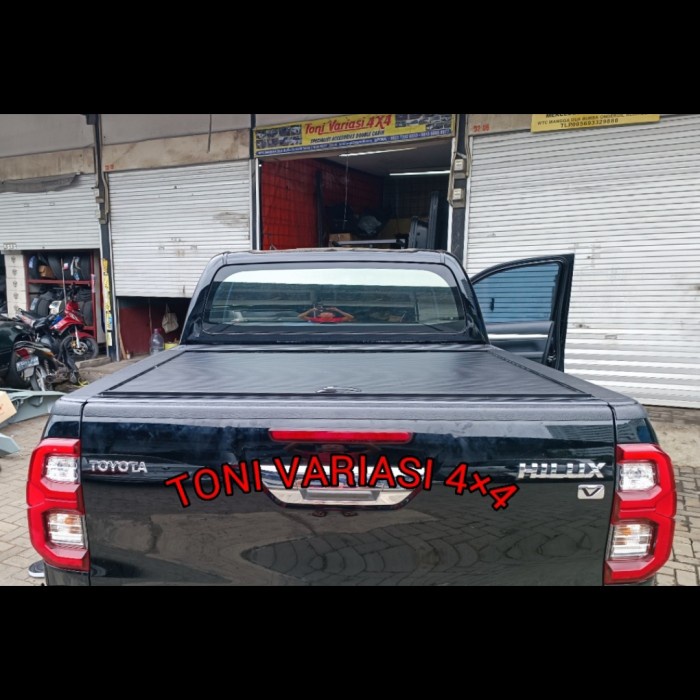 Jual Tutup Bak Roller Lid Elektrik Double Cabin Hilux Rocco Merk