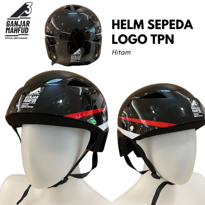 Jual Helm Sepeda SNI Official Merchandise 03 Ganjar Mahfud Logo TPN