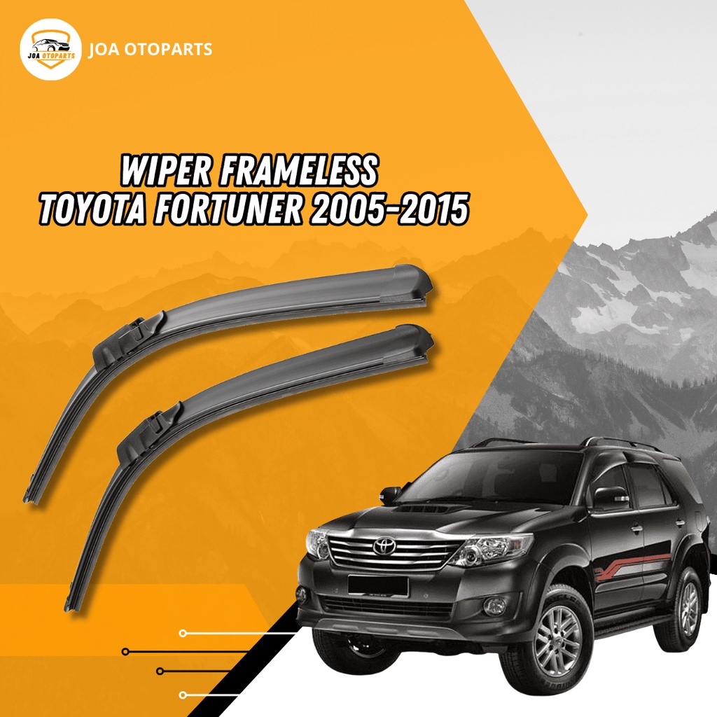 Jual Wiper Mobil Depan Frameless Toyota Fortuner Kiri