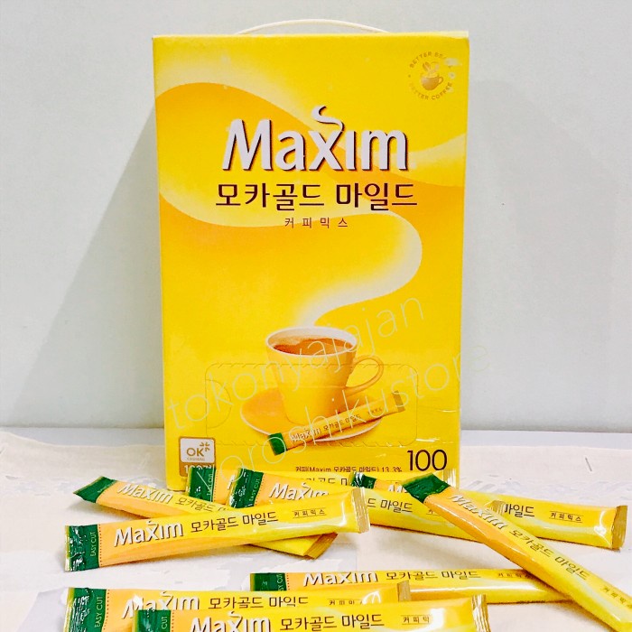 Jual Maxim Mocha Gold Mild Coffee Mix Sticks Kopi Instant Korea