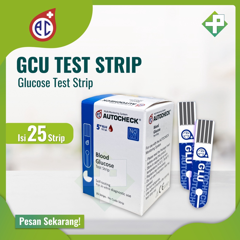 Jual Strip Autocheck Gula Darah Strip Glucose Autocheck Isi Pcs