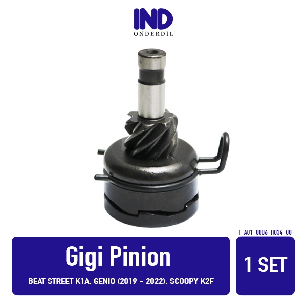 Jual Gigi Pinion Set Beat New LED K1A Deluxe Genio Scoopy FI ESP New