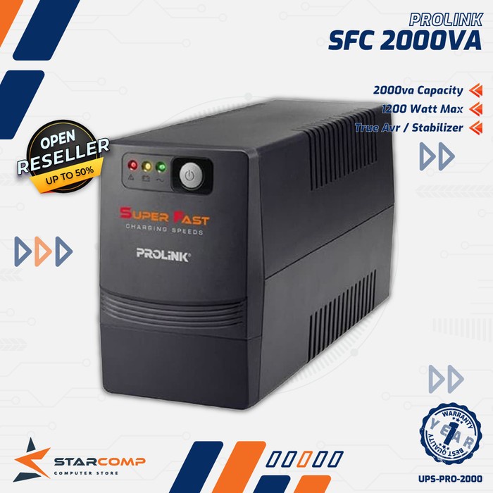 Jual UPS PROLINK PRO 2000 SFC 2000VA Shopee Indonesia