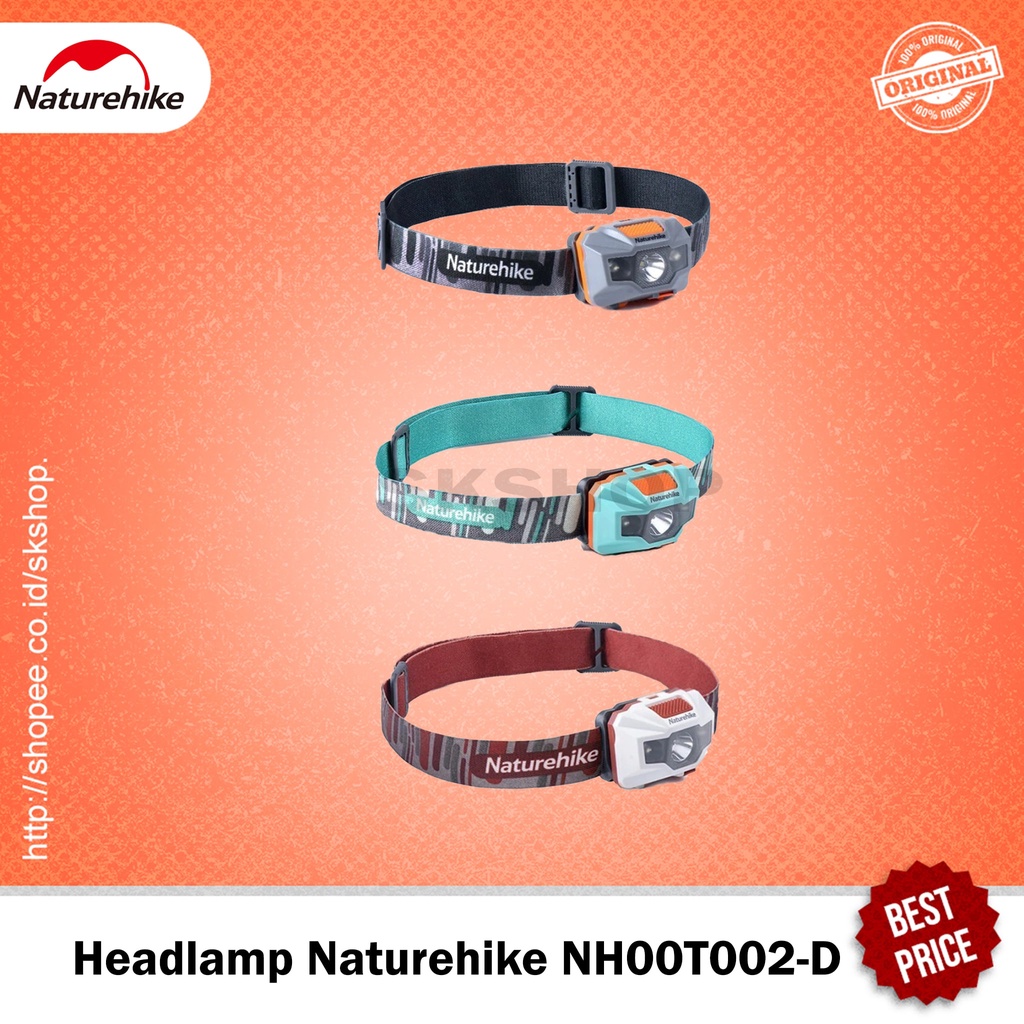 Jual Headlamp Naturehike Nh T D Senter Camping Hiking Lumen