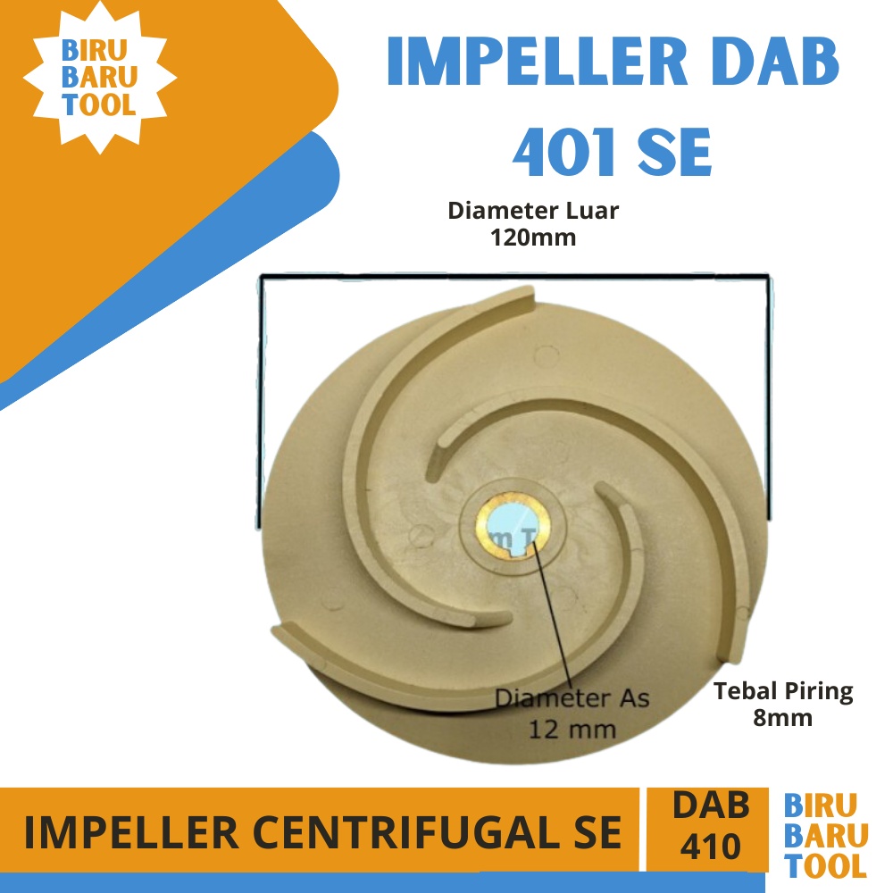 Jual KIPAS IMPELLER DAB 401 GADING POMPA CENTRIFUGAL IMPELER DAB401