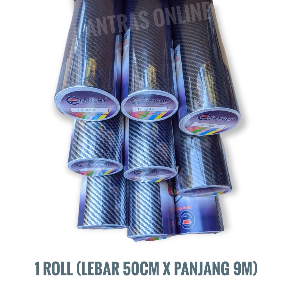 Jual Per Roll Stiker Skotlet Karbon Kevlar Glossy Kilap L 50cm X P