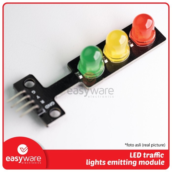 Jual Led Traffic Light Module Lampu Lalu Lintas 5V 8mm R Y G CCN27