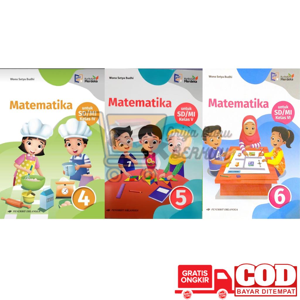 Jual BUKU MATEMATIKA SD MI Kelas 1 2 3 4 5 6 Penerbit Erlangga