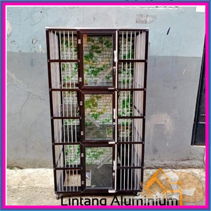 Jual Promo Spesial Kandang Kucing Aluminium Kamar Tingkat Pintu