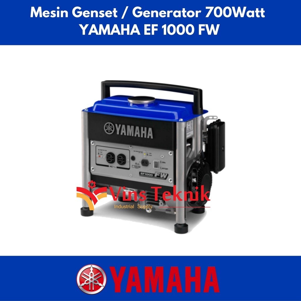 Jual MESIN GENSET EF 1000 FW YAMAHA GENERATOR BENSIN 650 WATT EF1000FW