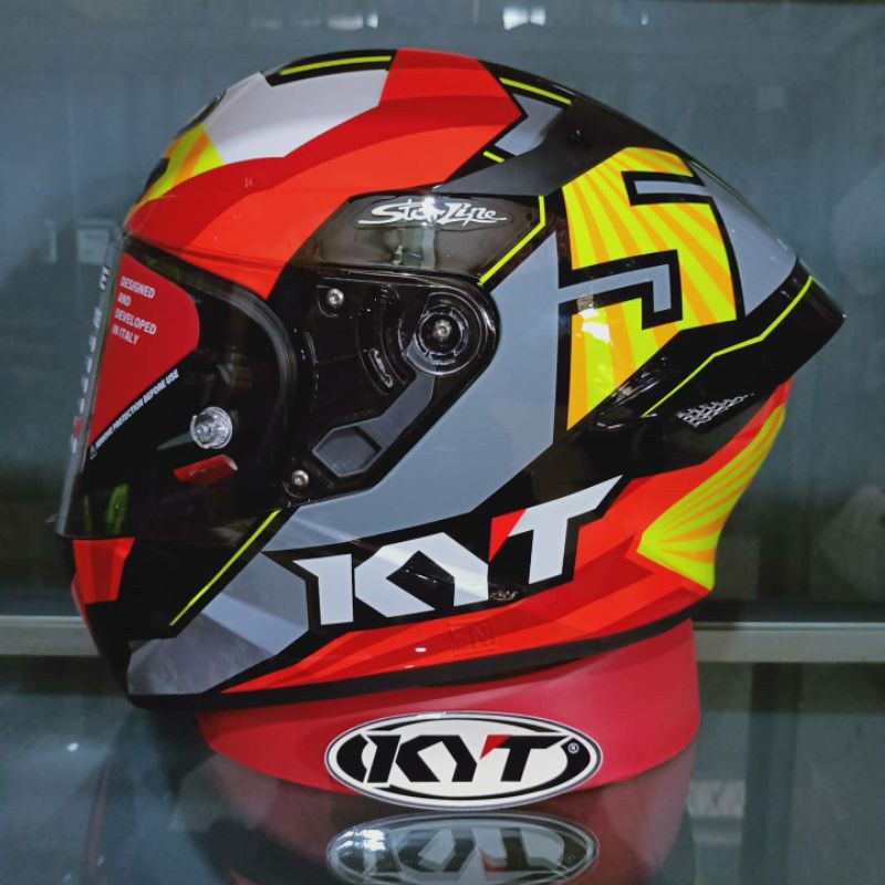 Jual Helm Full Face Kyt Tt Course Jaume Masia Modif Paket Ganteng