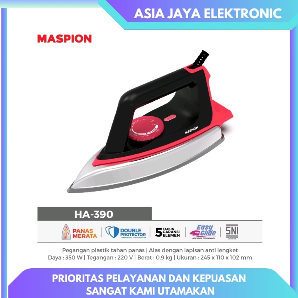 Jual Maspion Setrika Ha Setrikaan Anti Lengket Shopee Indonesia