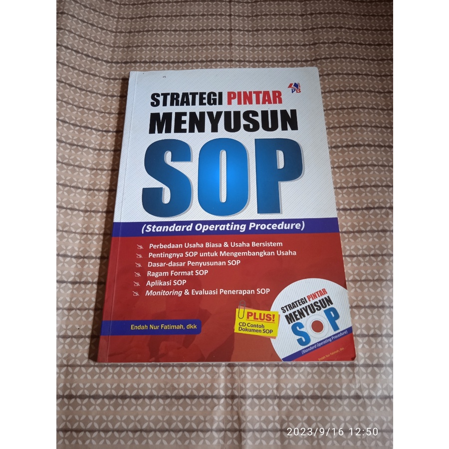 Jual Buku Strategi Pintar Menyusun SOP Shopee Indonesia