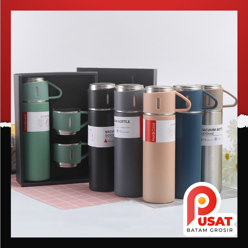 Jual Pusat Batam Grosir H Thermos Sultan Vacuum Flask Set Botol