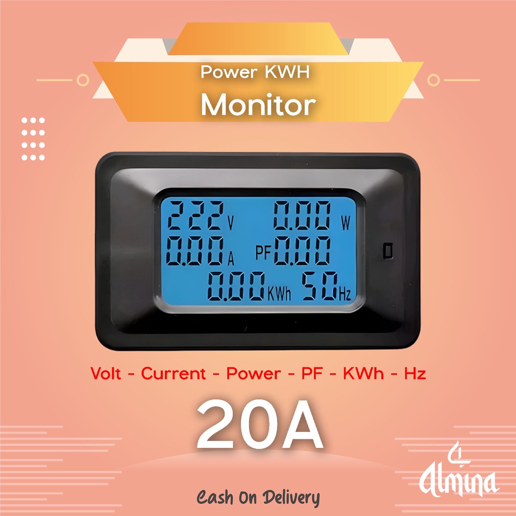 Jual Watt Kwh Meter Power Monitor Daya Digital A Multifungsi