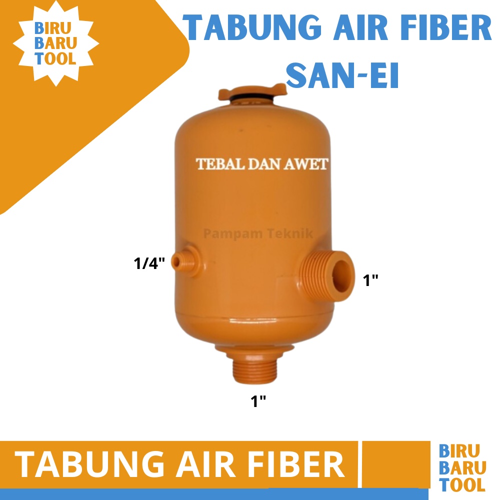 Jual TABUNG POMPA AIR FIBER PVC Merek San Ei TANGKI OTOMATIS KUAT Dan