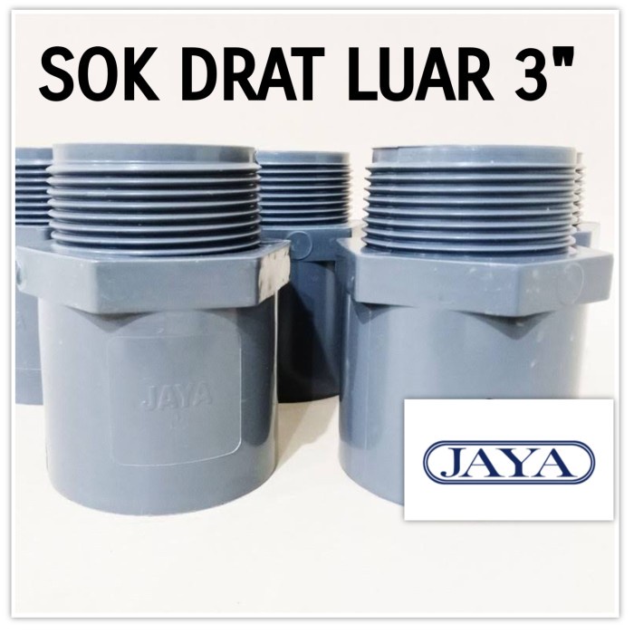 Jual Sok Drat Luar 3 Inch JAYA Valve Socket Shock Sock Drat Luar 3