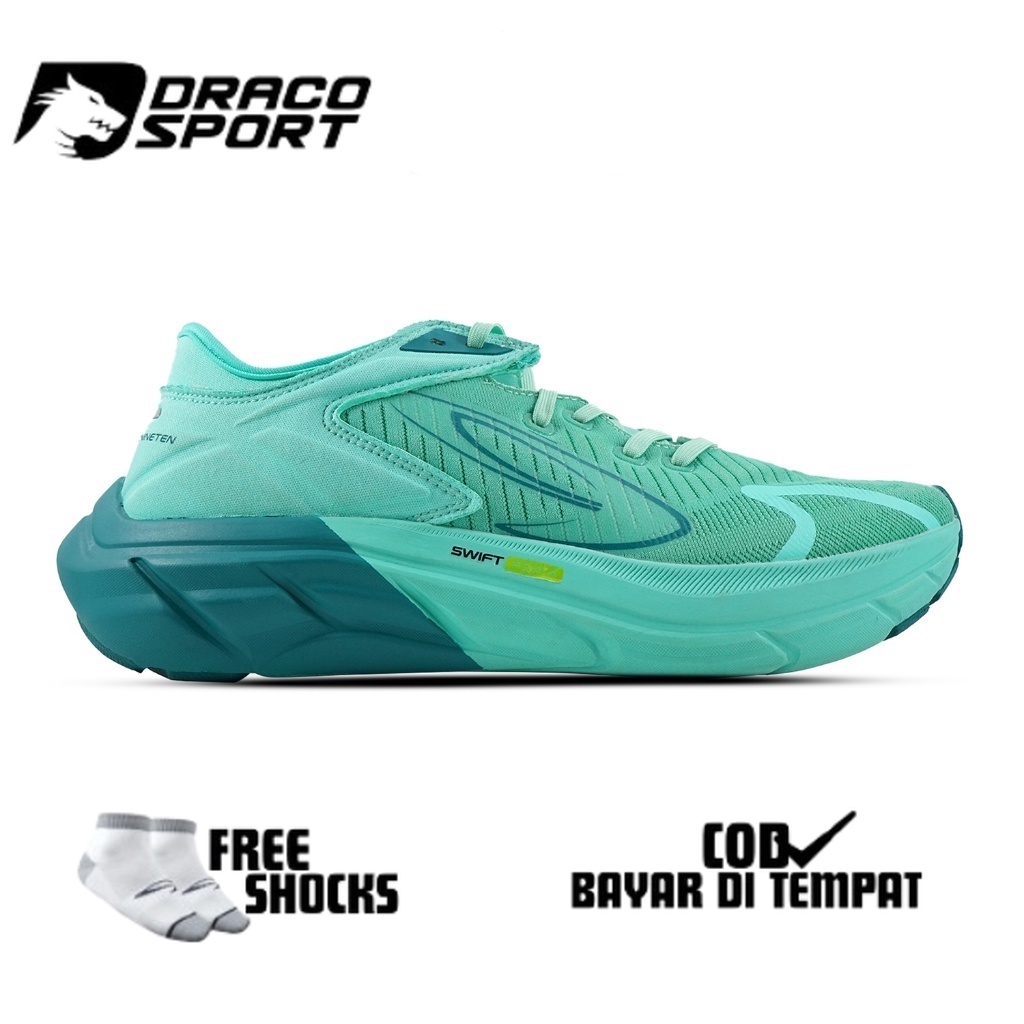 Jual Nineten Hiroshi Sepatu Lari Tosca Hijau Tua Shopee Indonesia