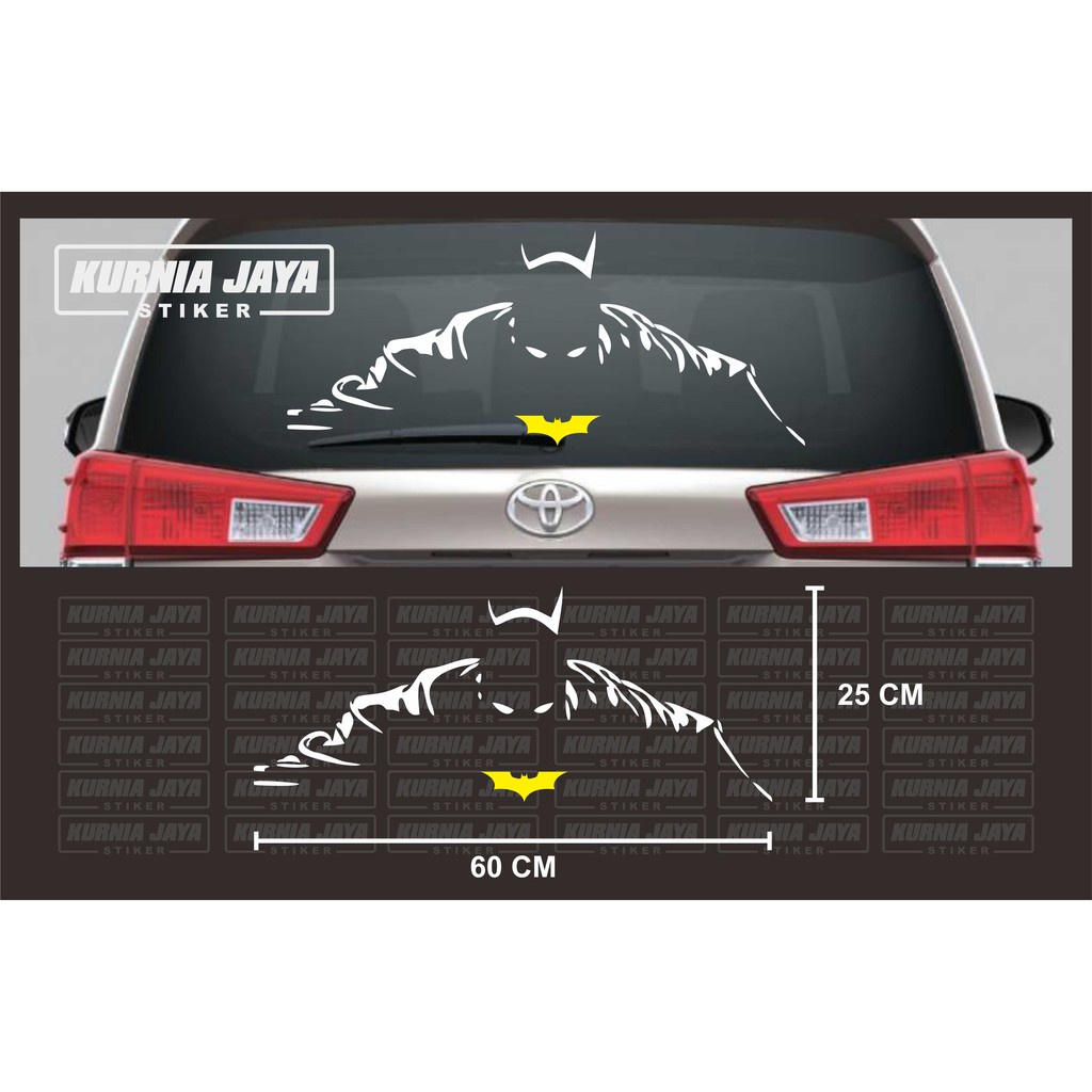 Jual Stiker Mobil Cutting Stiker Kaca Mobil Belakang Batman Siluet